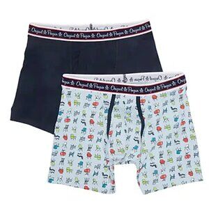 ORIGINAL PENGUIN NWT MEN'S BOXER BRIEFS SKYCAPT/MODCHAIR 2-PACK. SIZE M